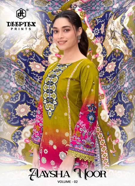 Aaysha Noor Vol 2 By Deeptex Cotton Printed Dress Material